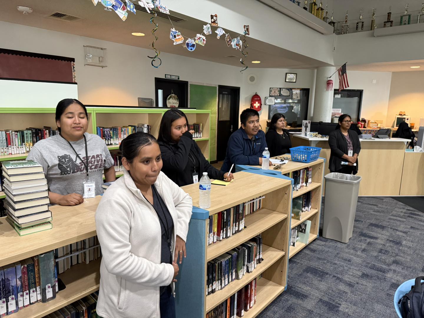 Interpreters ready at school site